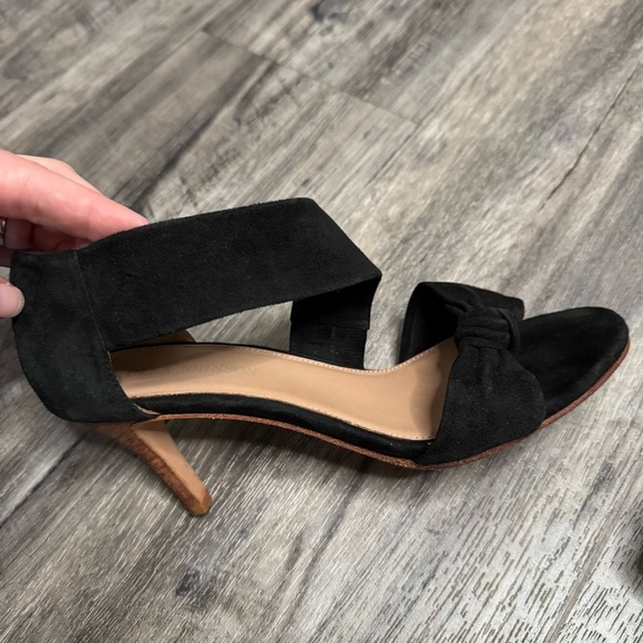 Ulla Johnson Romina Slingback Bow Black Suede Heels Size 38 - Picture 8 of 9